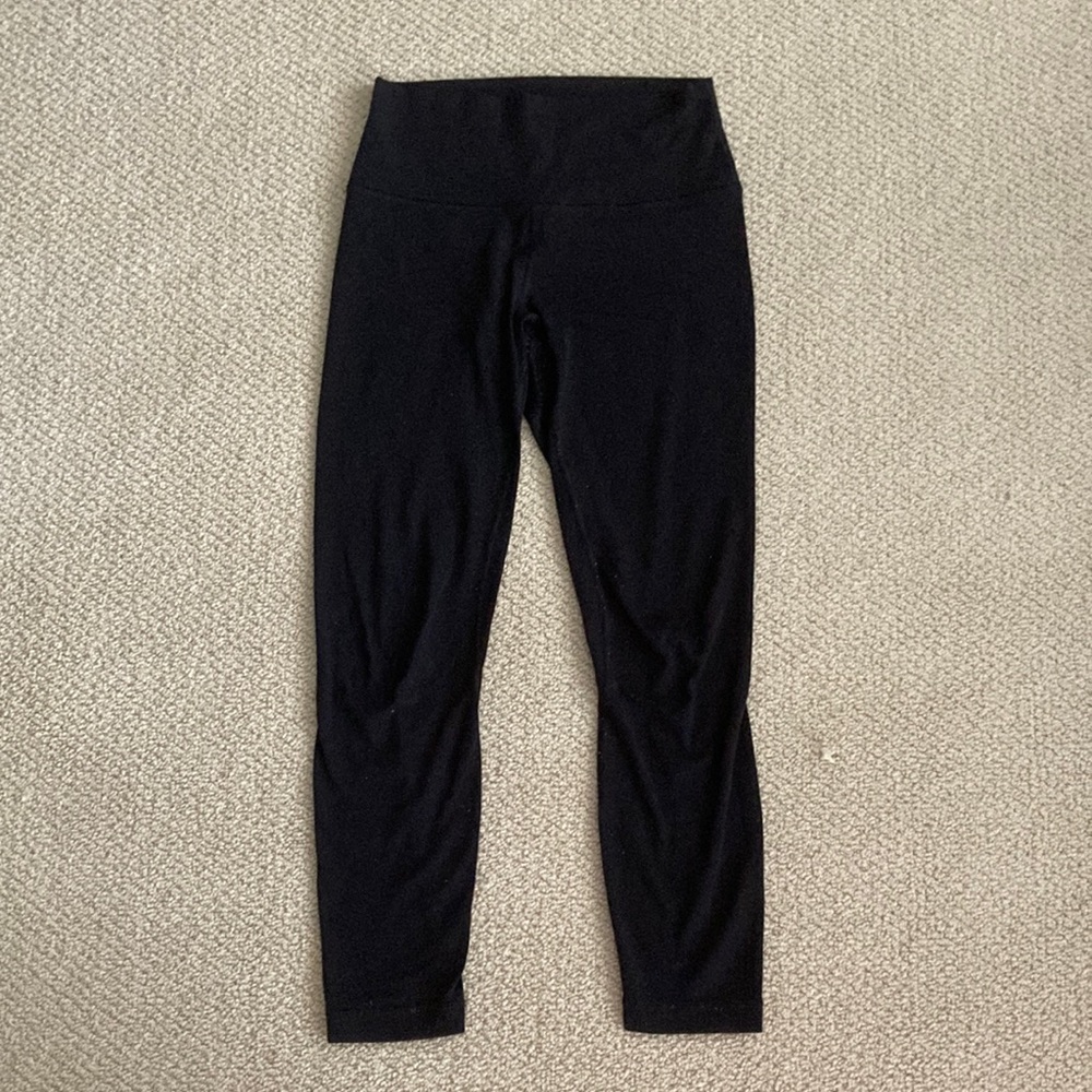 Lululemon Align HR Pant 25” Black 2017 Version Leggings High Rise Nulu Size 6